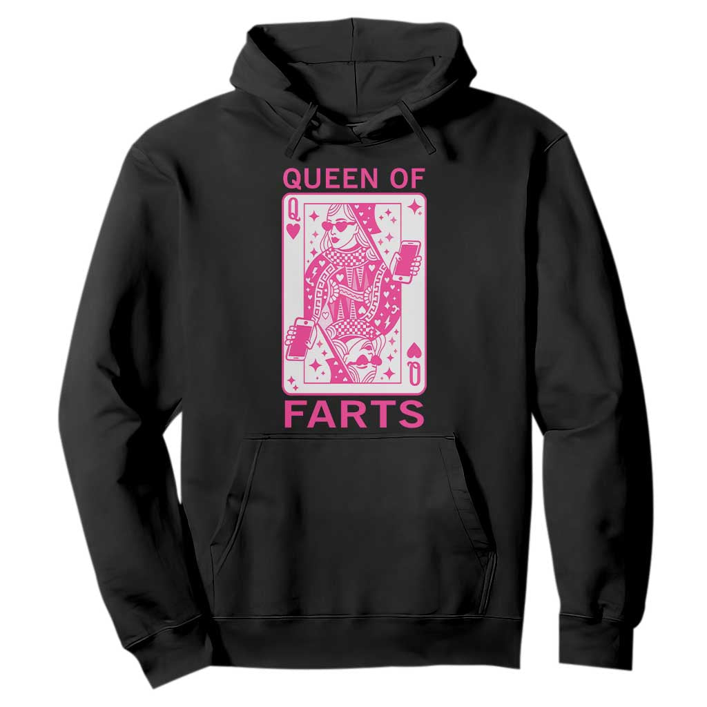 Queen of Farts Hoodie Funny Joke Inappropriate Fart Prank Gift TS10 Black Print Your Wear