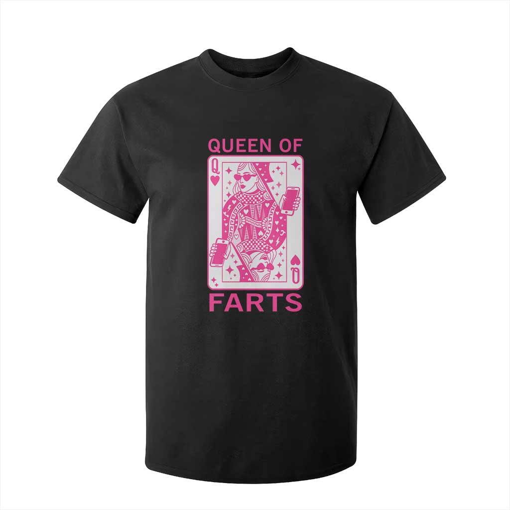 Queen of Farts T Shirt For Kid Funny Joke Inappropriate Fart Prank Gift TS10 Black Print Your Wear