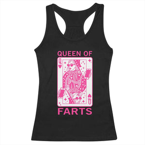 Queen of Farts Racerback Tank Top Funny Joke Inappropriate Fart Prank Gift TS10 Black Print Your Wear