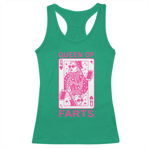 Queen of Farts Racerback Tank Top Funny Joke Inappropriate Fart Prank Gift TS10 Irish Green Print Your Wear
