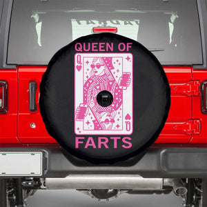 Queen of Farts Spare Tire Cover Funny Joke Inappropriate Fart Prank Gift TS10 Black Print Your Wear