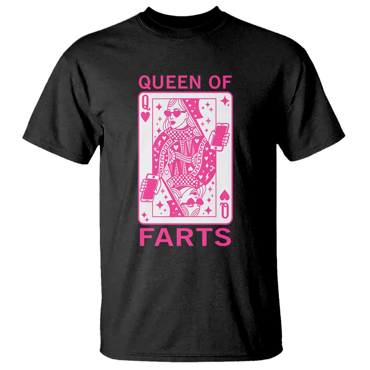 Queen of Farts T Shirt Funny Joke Inappropriate Fart Prank Gift TS10 Black Print Your Wear