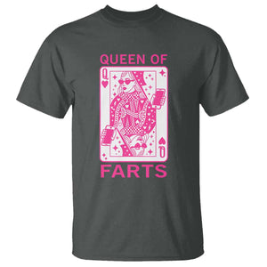 Queen of Farts T Shirt Funny Joke Inappropriate Fart Prank Gift TS10 Dark Heather Print Your Wear