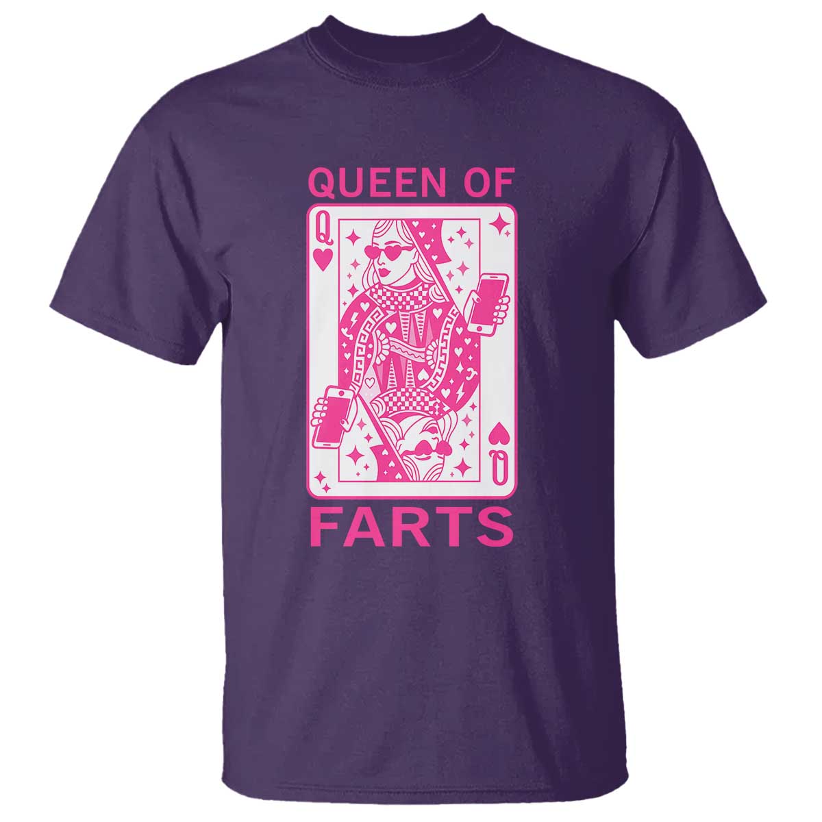Queen of Farts T Shirt Funny Joke Inappropriate Fart Prank Gift TS10 Purple Print Your Wear