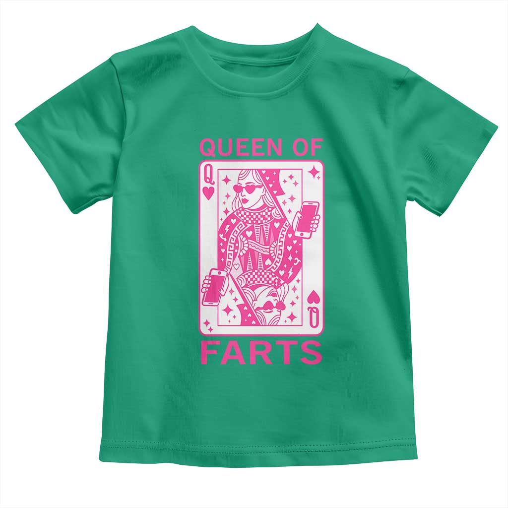 Queen of Farts Toddler T Shirt Funny Joke Inappropriate Fart Prank Gift TS10 Irish Green Print Your Wear