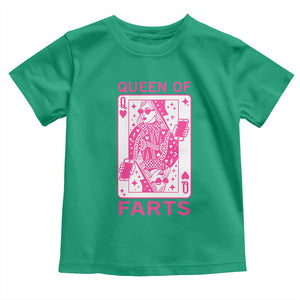 Queen of Farts Toddler T Shirt Funny Joke Inappropriate Fart Prank Gift TS10 Irish Green Print Your Wear