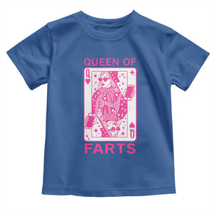 Queen of Farts Toddler T Shirt Funny Joke Inappropriate Fart Prank Gift TS10 Royal Blue Print Your Wear