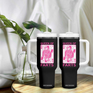 Queen of Farts Tumbler With Handle Funny Joke Inappropriate Fart Prank Gift TS10 Print Your Wear