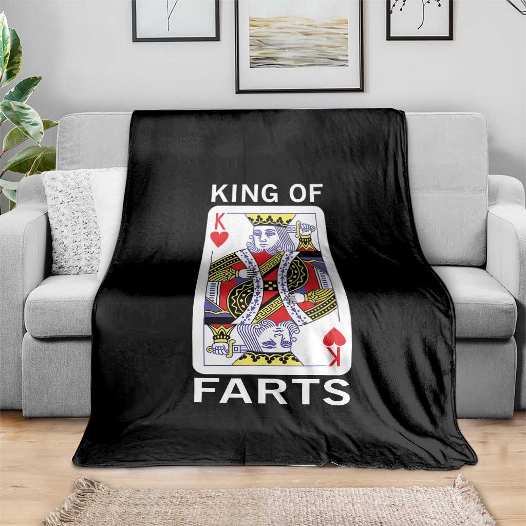King of Farts Throw Blanket Funny Joke Inappropriate Fart Prank Gift TS10 Print Your Wear