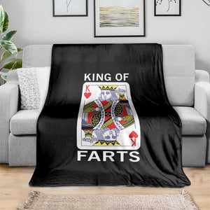 King of Farts Throw Blanket Funny Joke Inappropriate Fart Prank Gift TS10 Print Your Wear