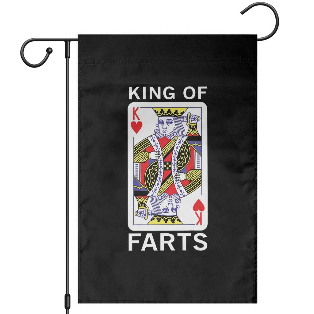 King of Farts Garden Flag Funny Joke Inappropriate Fart Prank Gift TS10 Black Print Your Wear