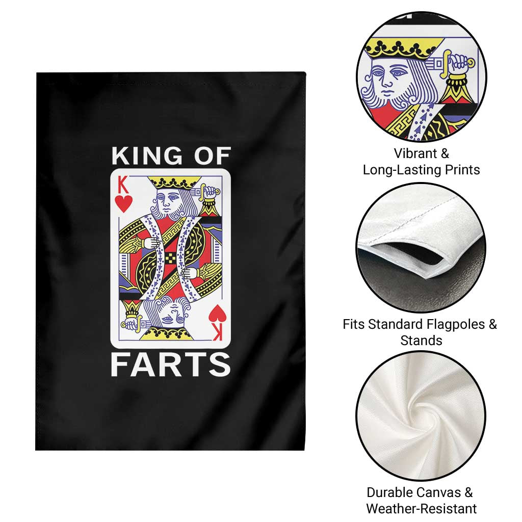 King of Farts Garden Flag Funny Joke Inappropriate Fart Prank Gift TS10 Print Your Wear