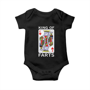 King of Farts Baby Onesie Funny Joke Inappropriate Fart Prank Gift TS10 Black Print Your Wear
