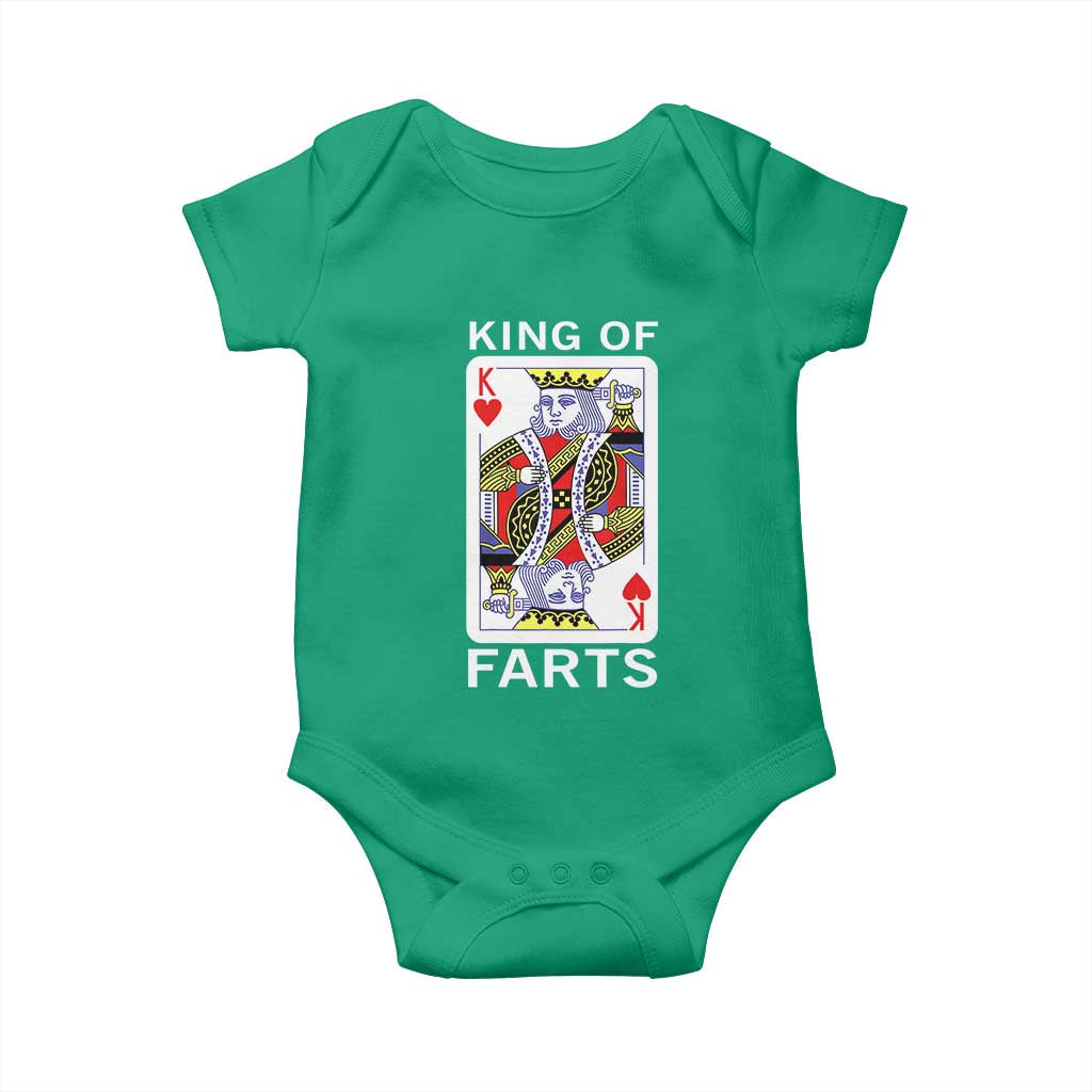 King of Farts Baby Onesie Funny Joke Inappropriate Fart Prank Gift TS10 Irish Green Print Your Wear