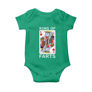King of Farts Baby Onesie Funny Joke Inappropriate Fart Prank Gift TS10 Irish Green Print Your Wear