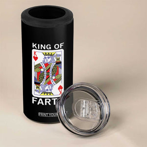 King of Farts 4 in 1 Can Cooler Tumbler Funny Joke Inappropriate Fart Prank Gift TS10 Print Your Wear