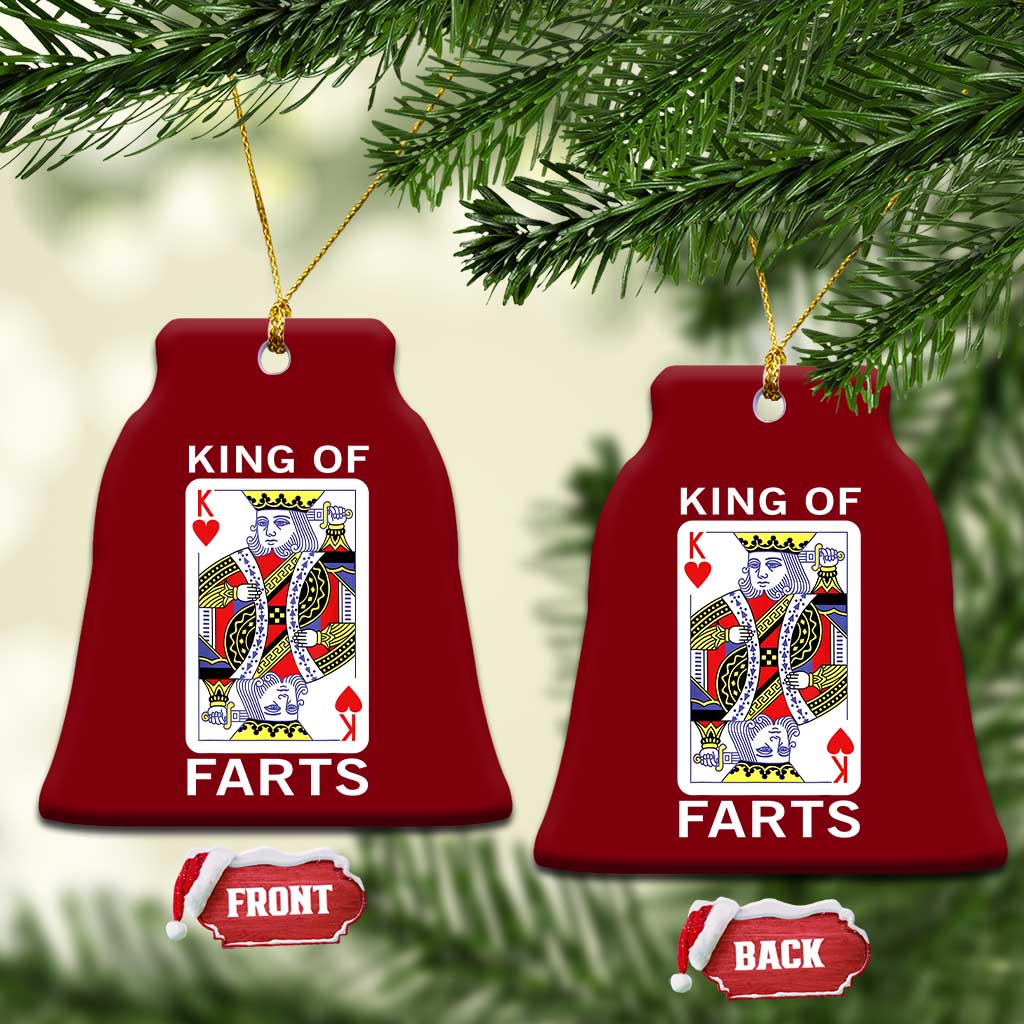 King of Farts Ceramic Ornament Funny Joke Inappropriate Fart Prank Gift TS10 Print Your Wear