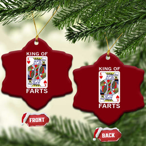 King of Farts Ceramic Ornament Funny Joke Inappropriate Fart Prank Gift TS10 Print Your Wear