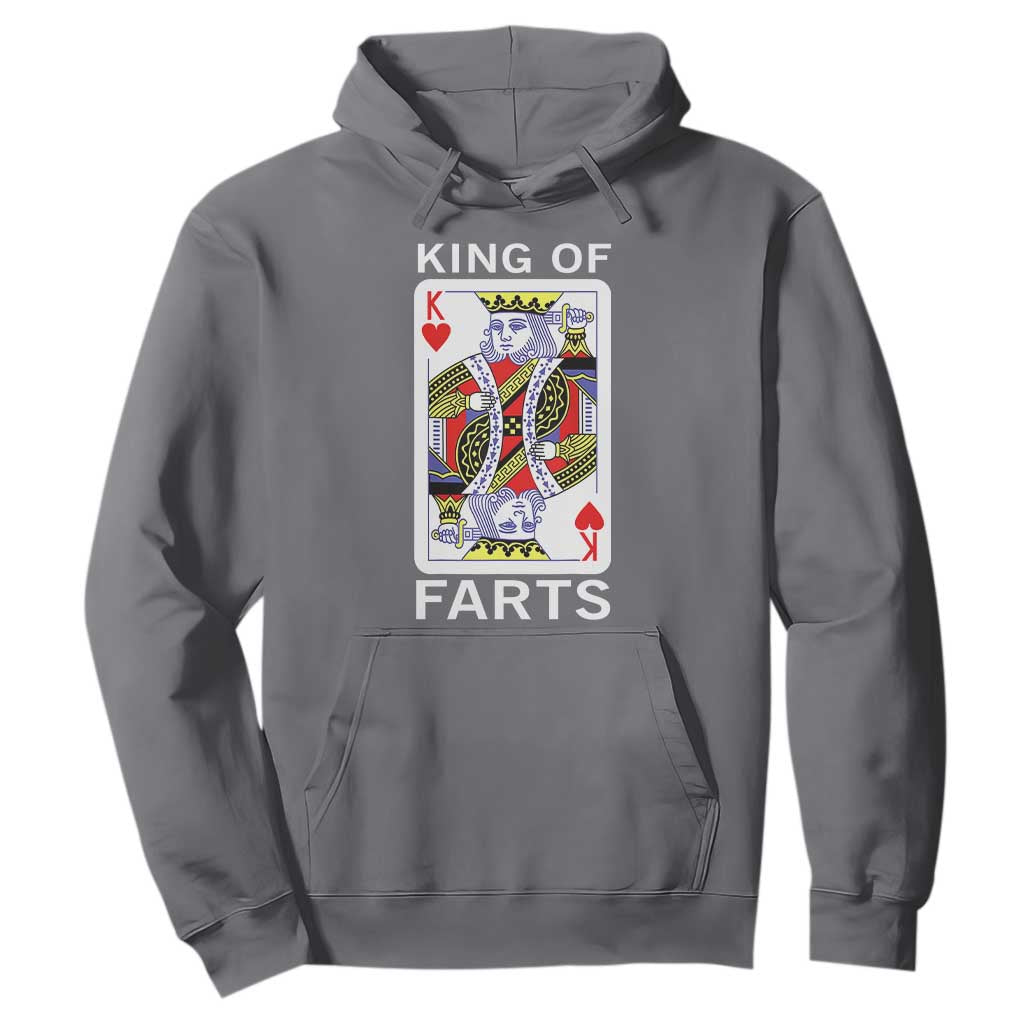 King of Farts Hoodie Funny Joke Inappropriate Fart Prank Gift TS10 Charcoal Print Your Wear