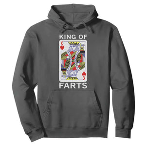 King of Farts Hoodie Funny Joke Inappropriate Fart Prank Gift TS10 Dark Heather Print Your Wear