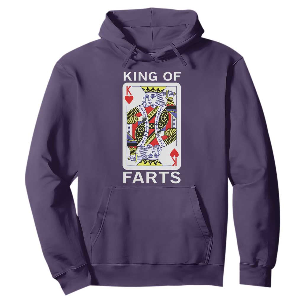 King of Farts Hoodie Funny Joke Inappropriate Fart Prank Gift TS10 Purple Print Your Wear