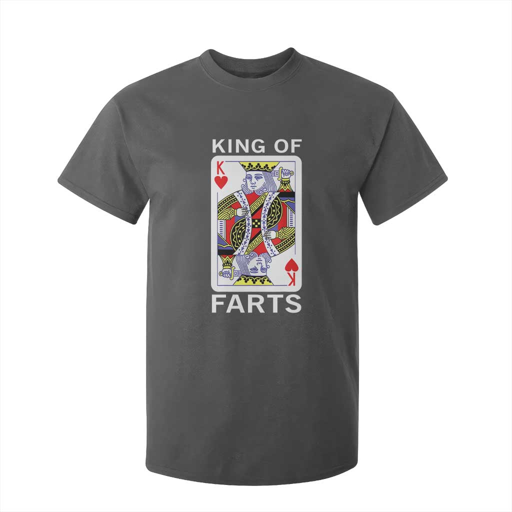 King of Farts T Shirt For Kid Funny Joke Inappropriate Fart Prank Gift TS10 Dark Heather Print Your Wear