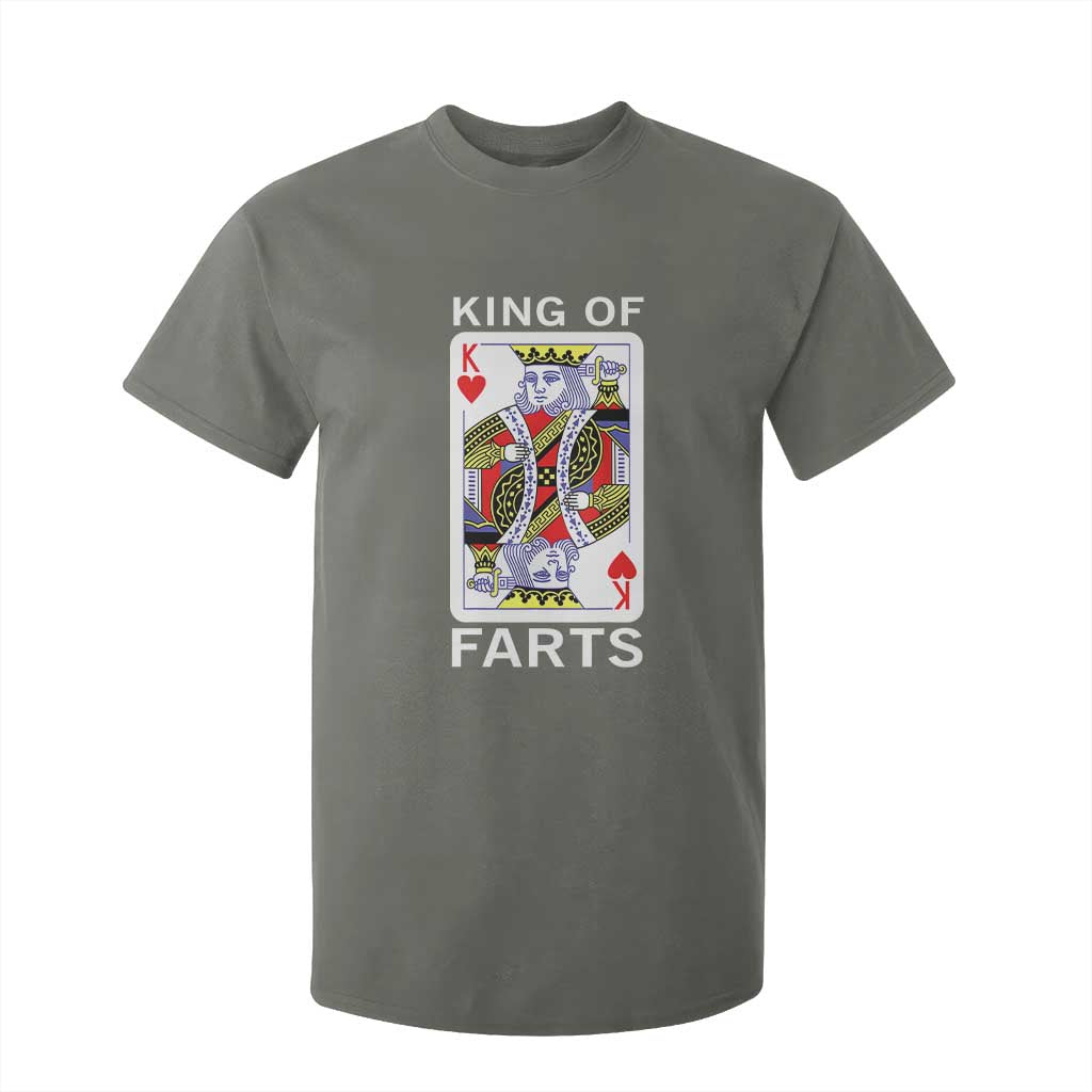 King of Farts T Shirt For Kid Funny Joke Inappropriate Fart Prank Gift TS10 Military Green Print Your Wear