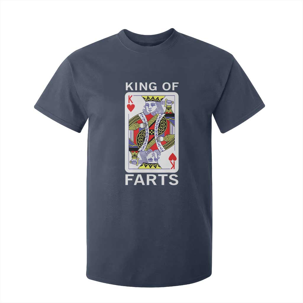 King of Farts T Shirt For Kid Funny Joke Inappropriate Fart Prank Gift TS10 Navy Print Your Wear