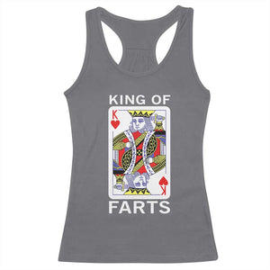 King of Farts Racerback Tank Top Funny Joke Inappropriate Fart Prank Gift TS10 Charcoal Print Your Wear