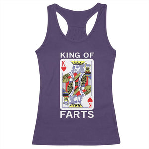 King of Farts Racerback Tank Top Funny Joke Inappropriate Fart Prank Gift TS10 Purple Print Your Wear