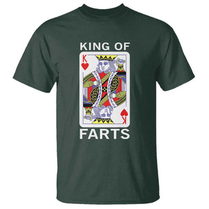 King of Farts T Shirt Funny Joke Inappropriate Fart Prank Gift TS10 Dark Forest Green Print Your Wear