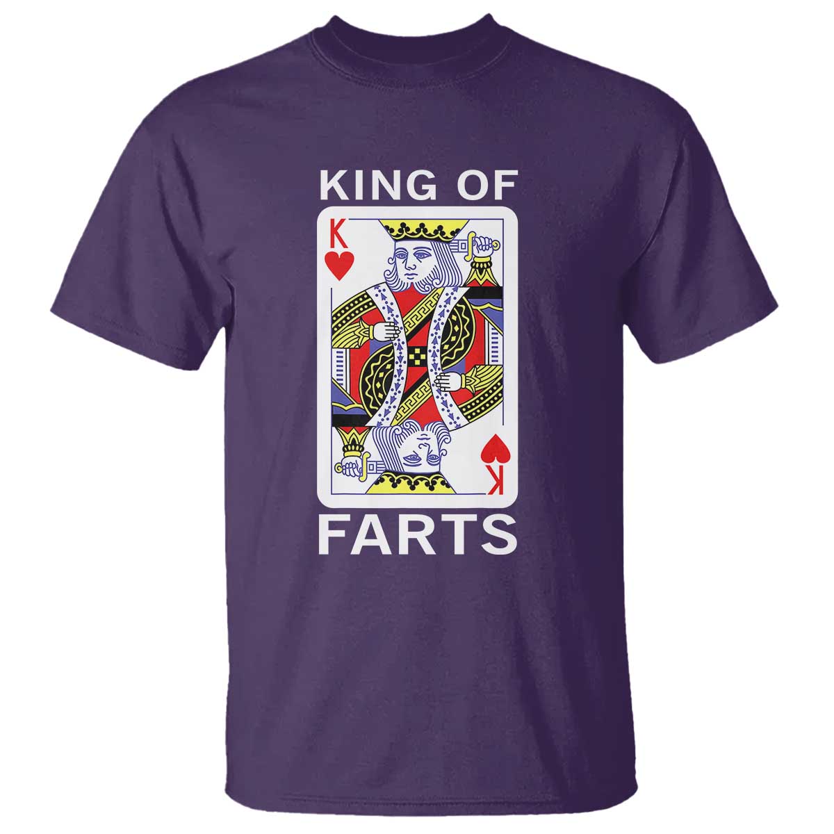 King of Farts T Shirt Funny Joke Inappropriate Fart Prank Gift TS10 Purple Print Your Wear
