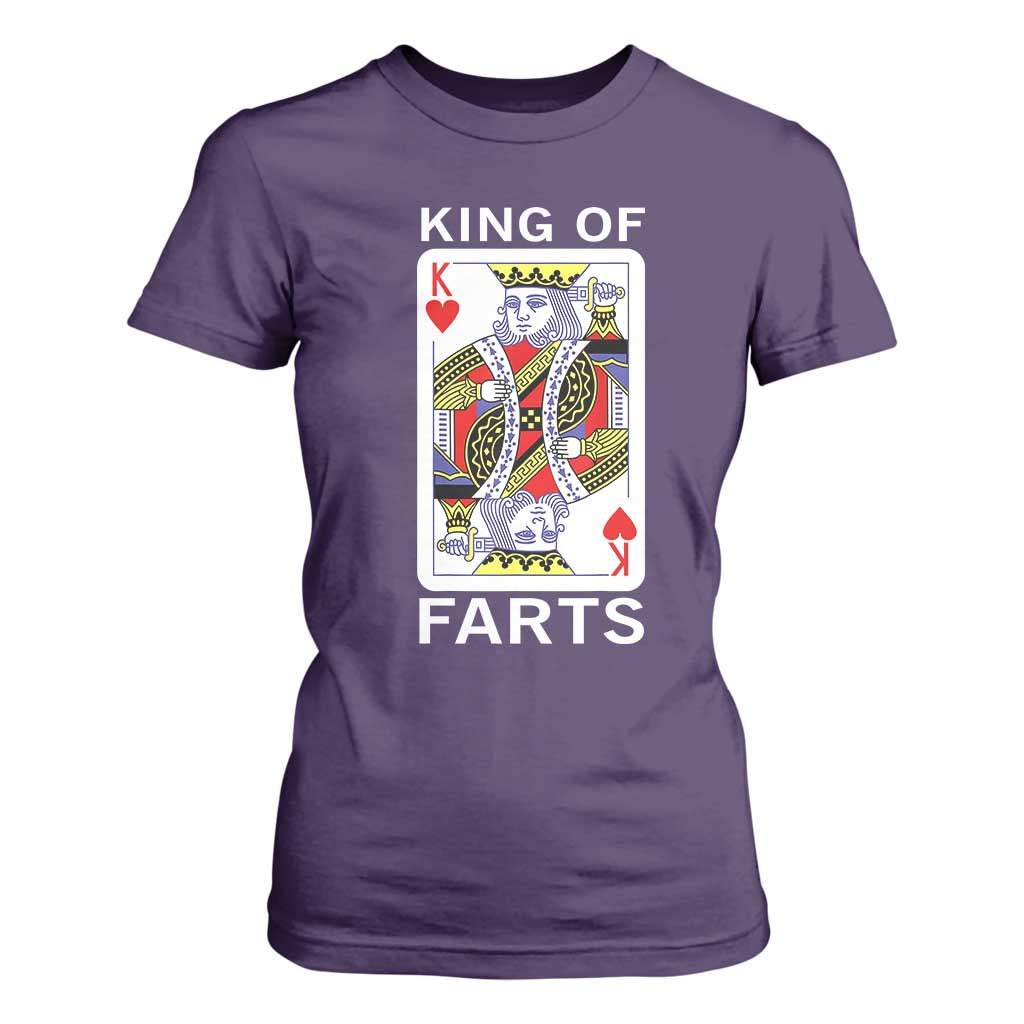 King of Farts T Shirt For Women Funny Joke Inappropriate Fart Prank Gift TS10 Purple Print Your Wear