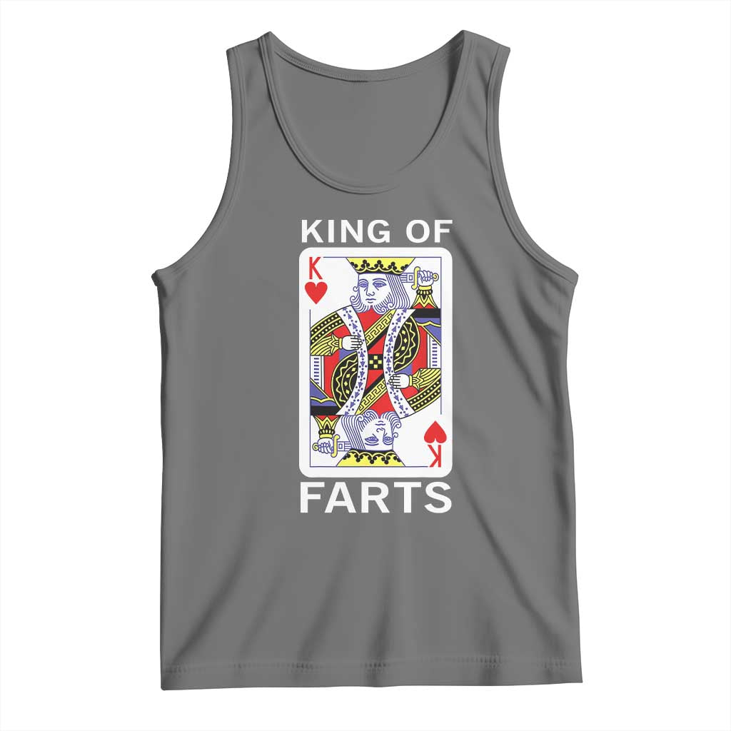 King of Farts Tank Top Funny Joke Inappropriate Fart Prank Gift TS10 Black Heather Print Your Wear