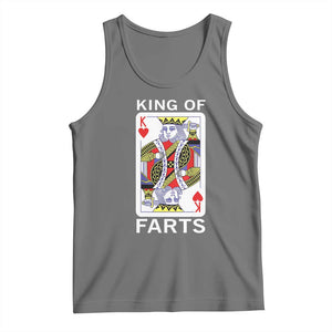 King of Farts Tank Top Funny Joke Inappropriate Fart Prank Gift TS10 Black Heather Print Your Wear