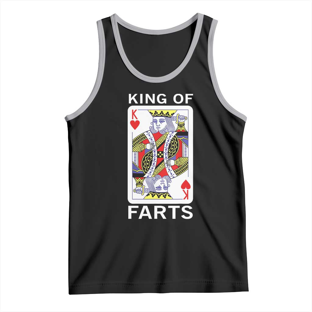 King of Farts Tank Top Funny Joke Inappropriate Fart Prank Gift TS10 Black Athletic Heather Print Your Wear