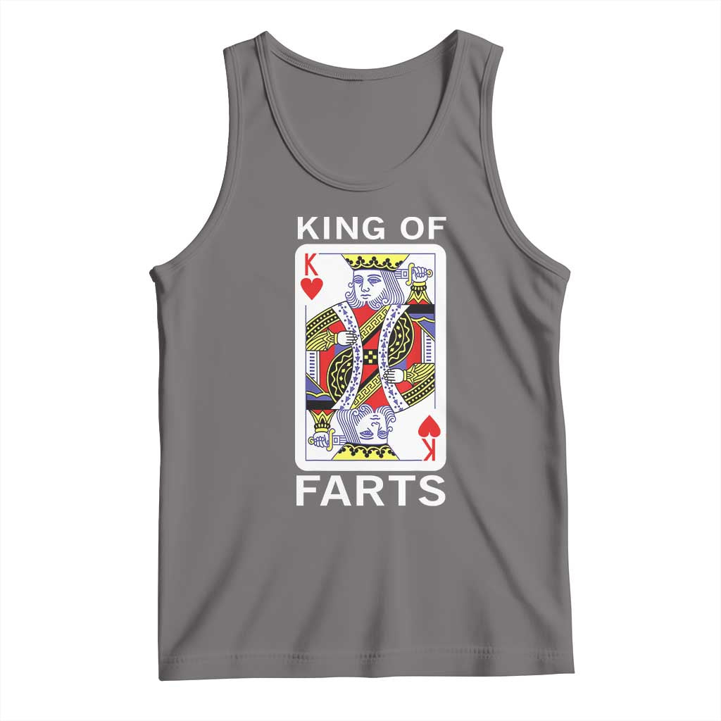 King of Farts Tank Top Funny Joke Inappropriate Fart Prank Gift TS10 Deep Heather Print Your Wear
