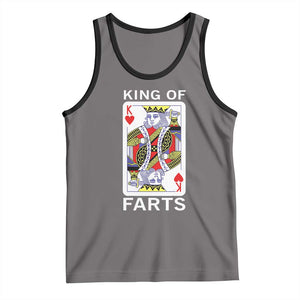 King of Farts Tank Top Funny Joke Inappropriate Fart Prank Gift TS10 Deep Heather Black Print Your Wear
