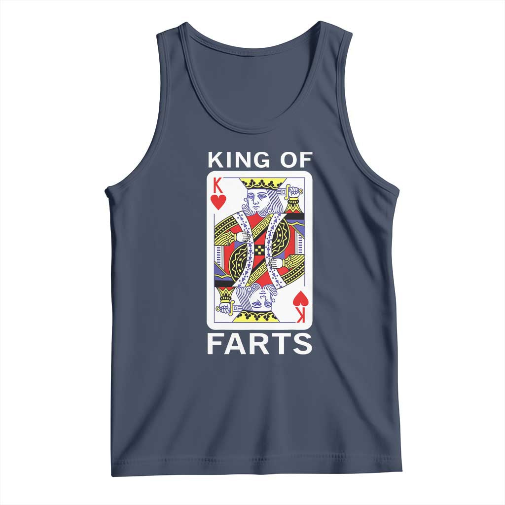 King of Farts Tank Top Funny Joke Inappropriate Fart Prank Gift TS10 Navy Print Your Wear