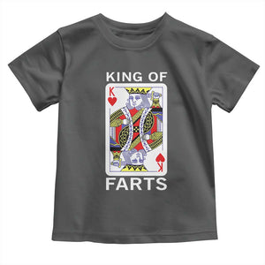 King of Farts Toddler T Shirt Funny Joke Inappropriate Fart Prank Gift TS10 Dark Heather Print Your Wear