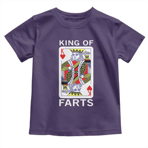 King of Farts Toddler T Shirt Funny Joke Inappropriate Fart Prank Gift TS10 Purple Print Your Wear