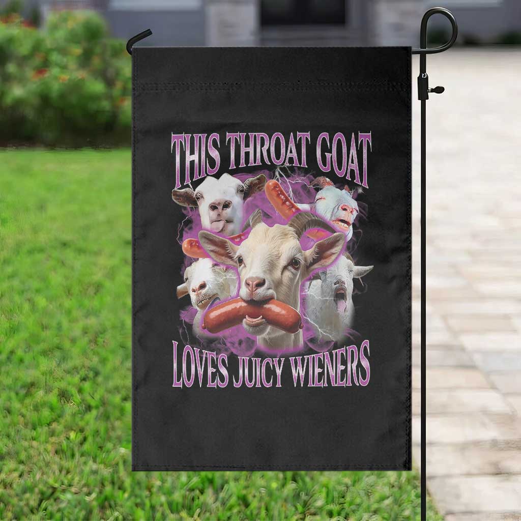 Funny Throat Goat Garden Flag Swallows Juicy Wieners Inappropriate Adult TS10 Print Your Wear