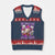 Funny Throat Goat V-Neck Knit Sweater Vest Swallows Juicy Wieners Inappropriate Adult TS10 Navy Red Print Your Wear