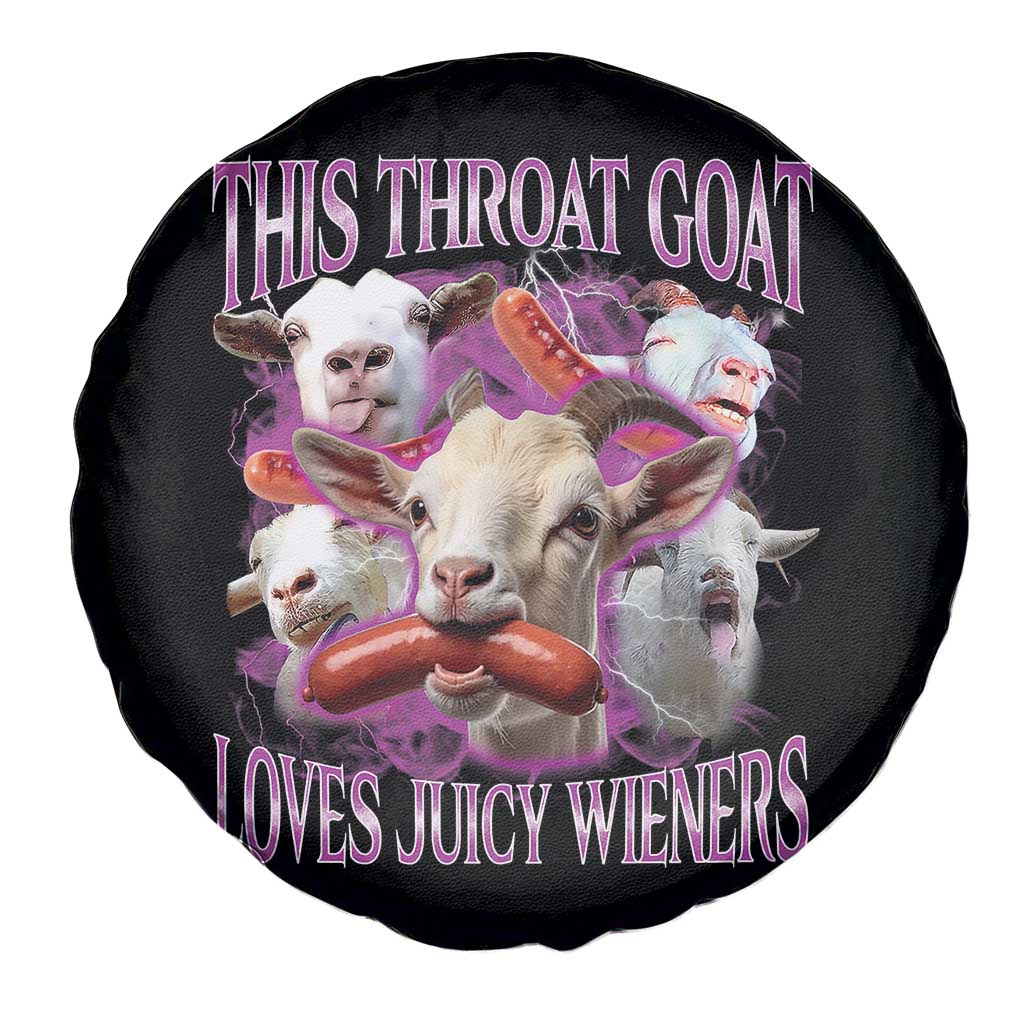 Funny Throat Goat Spare Tire Cover Swallows Juicy Wieners Inappropriate Adult TS10 Print Your Wear