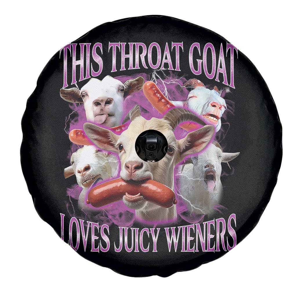 Funny Throat Goat Spare Tire Cover Swallows Juicy Wieners Inappropriate Adult TS10 Print Your Wear