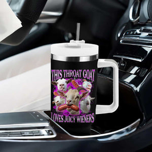 Funny Throat Goat Tumbler With Handle Swallows Juicy Wieners Inappropriate Adult TS10 Print Your Wear