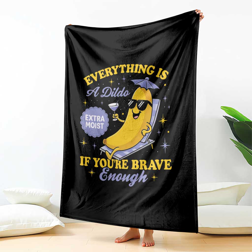 Funny Embarrassing Saying Throw Blanket Sarcastic Inappropriate Raunchy Banana TS10 Print Your Wear