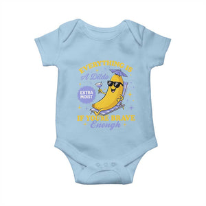 Funny Embarrassing Saying Baby Onesie Sarcastic Inappropriate Raunchy Banana TS10 Light Blue Print Your Wear