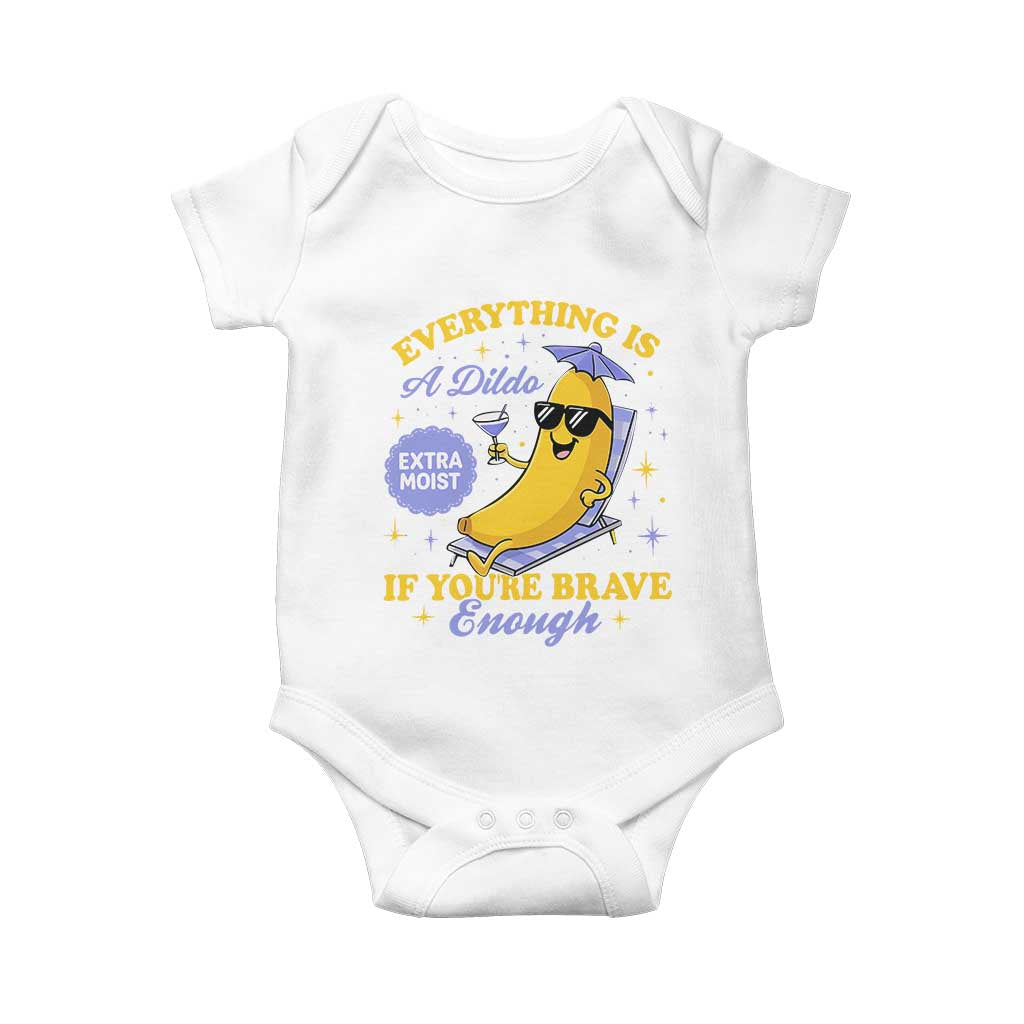 Funny Embarrassing Saying Baby Onesie Sarcastic Inappropriate Raunchy Banana TS10 White Print Your Wear