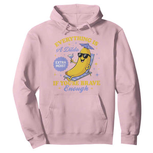 Funny Embarrassing Saying Hoodie Sarcastic Inappropriate Raunchy Banana TS10 Light Pink Print Your Wear